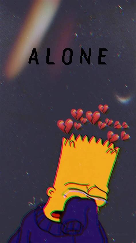 depressing pictures of Bart Simpson